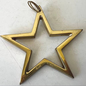 Polished Brass Star Centerpiece For Elegant Living Room Table Decoration And Modern Interior Styling - Product Image 1