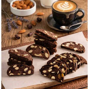 Vietnamese Manufacturer's Healthy Chocolate Biscotti High Fiber Low Sugar Crunchy Snack Nuts with Cocoa Flavor Baked <b>Biscuit</b> - Product Image 1