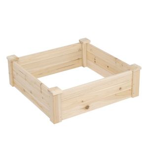 Cesto pensile in legno da terra 61x61x20cm per piante e accessori - Product Image 2