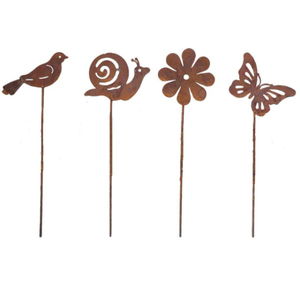 Estaca Decorativa de Metal con Forma de Libélula, Acabado Amarillo, Adorno para Jardín, Arte Decorativo para Patio y Paisajismo - Product Image 6