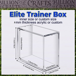 Caja Protectora Acrílica con Tapa Magnética Resistente para Elite Trainer Box (ETB) y Booster Box - Product Image 3