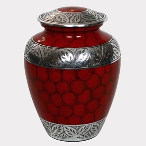 Urna funeraria Ruby Remembrance para adultos, tamaño mediano, recipiente para cenizas, diseño elegante para recuerdo. - Product Image 1