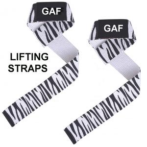 Sangles de musculation GAF FIT WITH Ghani Gym, bandes de maintien pour poignets, équipement de musculation en nylon pour l'entraînement aux soulevés de terre - Product Image 6