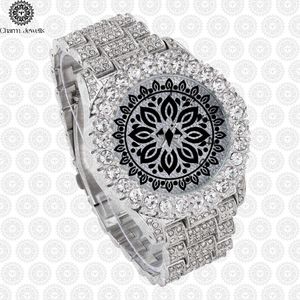 Reloj de Pulsera Charm Jewels de Acero Inoxidable con Bisel de Diamantes, Cristal de Zafiro, Cuarzo Analógico, Reloj de Lujo para Mujer - Product Image 4