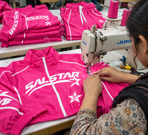 Custom Women’s <b>Pink</b> <b>Tracksuit</b> <b>Set</b> with Crop Windbreaker Jacket & Shorts Sportswear Activewear 2 Piece <b>Set</b> OEM ODM Wholesale - Product Image 5