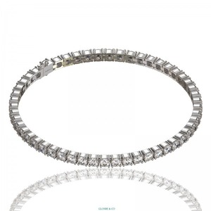Fournisseur de bijoux de haute qualité Glosbe & Co, bracelet tennis en diamant moissanite 2 mm, à porter tous les jours, synthétique (fabriqué en laboratoire) - Product Image 1