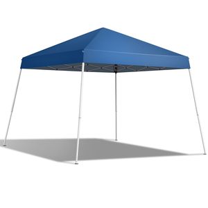 Tenda Pieghevole Portatile Blu 8x8ft per Uso Domestico, Impermeabile in Materiale Oxford, Automatica Pop-up in Alluminio per Campeggio e Spiaggia - Product Image 3