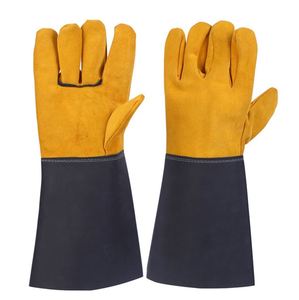 Guantes de Soldadura de Cuero Resistentes al Calor, Guantes de Seguridad Industriales, Guantes de Soldadura de Cuero al por Mayor, Protección Térmica para el Trabajo - Product Image 1