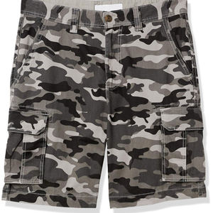 Pantalones Cortos Cargo de Lona Casuales de Verano para Hombre, Personalizados al por Mayor, Color Sólido, 100% Algodón, Cintura Elástica, Bolsillos, Ecológicos y Transpirables - Product Image 2