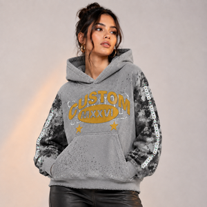Vente en gros de sweats à capuche en polaire pour femmes avec polaire brossé, marque privée, export direct d'usine - Product Image 3