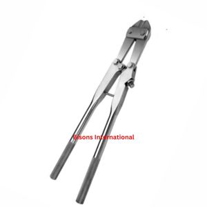 คีมตัดลวดผ่าตัดแบบแมนนวล สแตนเลสคุณภาพสูง ได้รับการรับรองมาตรฐาน CE ยี่ห้อ BISONS ขนาด 45 ซม. สำหรับตัดลวด K สำหรับกระดูก - Product Image 3