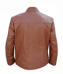 Chaqueta de cuero genuino para hombre de High Street Nuevo estilo Moda transpirable con bolsillo decorativo de característica reversible para invierno - Product Image 2