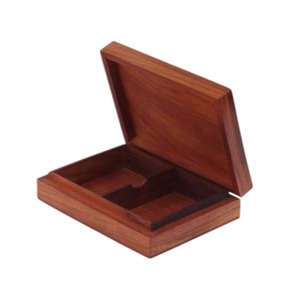 Boîte de rangement pour cartes à jouer en bois écologique artisanale, design décoratif - Product Image 4