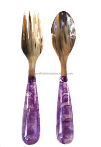 Servidores de ensalada de resina modernos 2025, juegos de utensilios de cocina y utensilios de cocina, servidores de ensalada hechos a mano de La India - Product Image 6