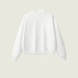 Suéter de Punto para Hombre, Color Rosa, Manga Larga, Cuello Redondo, Forro Polar, 100% Algodón, con Logotipo Frontal - Product Image 3