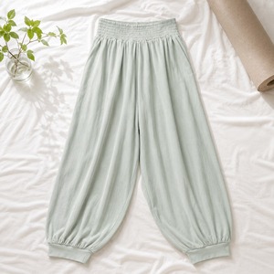Wide Leg Breathable <b>Yoga</b> <b>Pants</b> for <b>Women</b>-High Waist Seamless Athletic Workout Fitness Harem <b>Pants</b> - Product Image 4