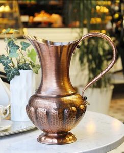 Handcrafted Copper Water Jug with Wide Base Design Offering Stability and Convenient Water Serving Experience - Product Image 6