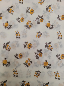 Tela de algodón india estampada a mano con motivos Mughal Butta, 42 pulgadas de ancho, para vestidos de niños y mujeres, y regalo de costura para ella. - Product Image 2