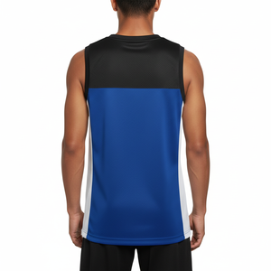 Camiseta Deportiva de Baloncesto Personalizada, Transpirable, sin Mangas, con Malla de Spandex/Poliéster, Logotipo Frontal, para Entrenamiento de Primavera para Hombre - Product Image 4