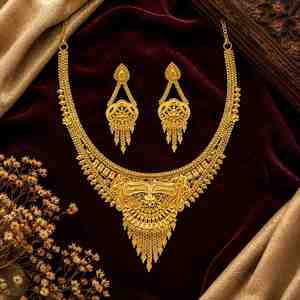 Juego de Collares de Moda Chapados en Oro de 14K, 18K, 24K al por Mayor, Diseño Tradicional, Joyería de Latón con Baño de Oro, Juego de Collares Cortos - Product Image 2