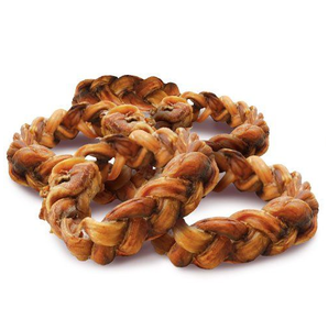 TIMELESS CRAFT Friandises dentaires naturelles et biologiques sans sucre pour chiens, en forme de pénis de bœuf simulé, bâtonnets tressés style animal - Product Image 2