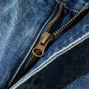 Shorts en jean droits délavés 100 % coton taille mi-haute personnalisables pour hommes et femmes, tissu écologique, vente en gros, été - Product Image 5