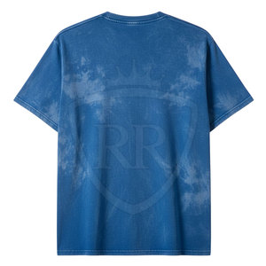 T-shirt uni délavé à l'acide pour homme, 100 % coton, tricoté, respirant, coupe classique, idéal pour l'été - Product Image 6