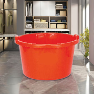 Bañera Redonda de Plástico PP Resistente, Ecológica y Moderna para Lavar Ropa y Almacenar Alimentos - Product Image 3