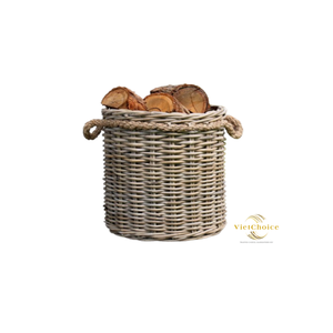 Premium Rattan <b>Basket</b> Natural Woven Handmade Storage Organizer for Bulk Wholesale Market - Product Image 6