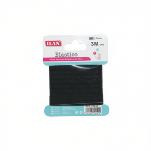 Bande élastique ILAN 6 mm 3 m noire, fournitures artisanales - Product Image 3