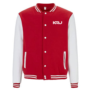 Pakistan Manufactured Modern Style Men Varsity Winter Jacket Stand Front Customized Design Windproof Breathable <b>Fleece</b> - Product Image 1