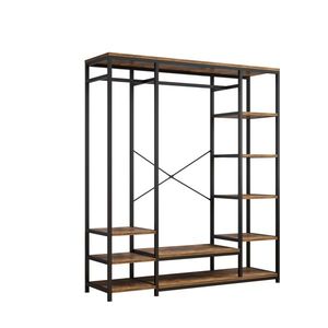 Armario de Metal Resistente para Dormitorio con Perchero Independiente y Múltiples Cajones de Tela No Tejida para una Organización Eficiente - Product Image 6