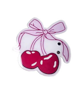 Palette de cils de luxe personnalisée au design cerise, en acrylique de qualité supérieure, organiseur de cils Pure View, plateau à cils avec poignée en velours - Product Image 4