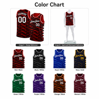 Orlando Grady # 1 maillot de basket-ball unisexe sans manches, débardeur en maille rayée, respirant, antibactérien, col en v, toutes saisons, pour adultes