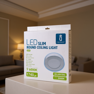 Plafoniera LED Sottile Rotonda 24W 6000K 1740Lm Luce Diurna 220-240V 20000H - Product Image 3