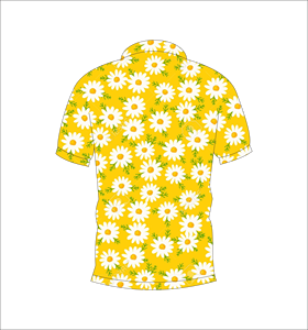เสื้อโปโลพิมพ์ลายดอกเดซี่สีเหลืองสำหรับผู้ชาย แขนสั้น ลำลอง ใส่เล่นกอล์ฟ ฤดูร้อน เสื้อแฟชั่นคอปกน้ำหนักเบา - Product Image 3