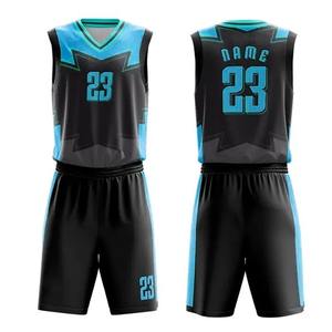 Tenue de basketball en gros, conception personnalisée, uniforme de basketball par sublimation OEM, uniforme de match de basketball professionnel, design personnalisé - Product Image 4
