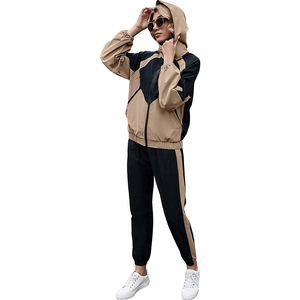 Ensemble de survêtement léger imprimé pour femme, haut de yoga à manches longues, ensemble de yoga taille haute, vêtements de sport en polyester/nylon - Product Image 4