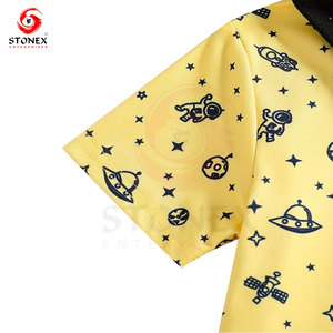 Camiseta Polo de Manga Corta para Niños, 100% Algodón Tejido, Estampada, Ecológica, de Secado Rápido, Transpirable, Informal de Verano para la Escuela - Product Image 4