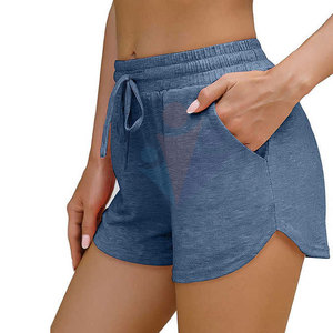Shorts décontractés pour femmes à usage extérieur, prix de gros, logo personnalisé, cordon de serrage, légers, 100 % coton, séchage rapide, haute qualité - Product Image 4