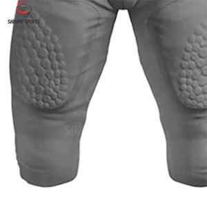 Ensemble de vêtements de sport personnalisés, respirant, à séchage rapide, coupe ajustée, uniforme de football américain pour adultes - Maillot et short - Product Image 6