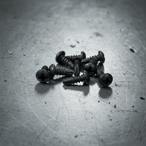 Tornillos de Anclaje para Concreto de Alta Resistencia Marca PDC con Cabeza Plana y Arandela - Acero al Carbono con Recubrimiento Negro, Accionamiento Phillips, Grado 4.8 6.8 Estándar - Product Image 1