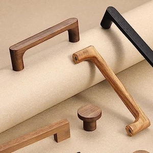 Poignées d'armoires en bois de manguier en gros |   Poignées de tiroir finition naturelle |   Moradabad - Product Image 2