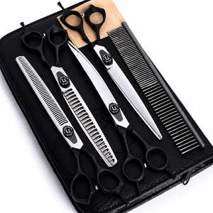 Premium Pet Grooming <b>Scissors</b> Set – Made from High-Quality Stainless Steel, Professional <b>Dog</b> & Cat Hair Cutting Kit with Case - Product Image 1