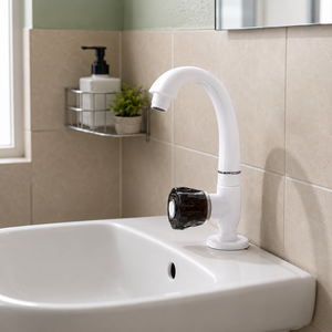Smart PTMT Taps Series 1007 Classic White Finish Rust Proof Lightweight Durable Plastic Faucet 5-Year Warranty Modern - Product Image 2