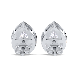 IGI Certified Lab Grown Diamond Pear Cut Halo Stud <b>Earrings</b> 9KT Yellow / White / Rose Gold Teardrop Diamond Studs - Product Image 3