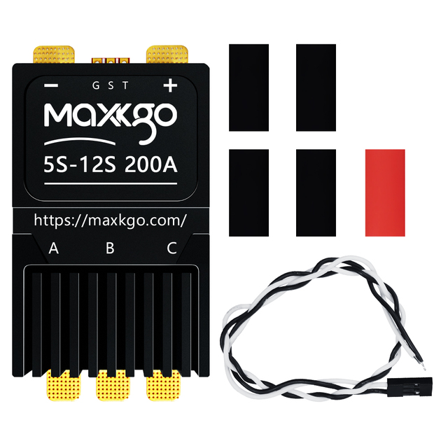 MAXKGO 5-12S 200A AM32 Brushless Electric Speed Controller for Multi-Rotor Aircrafts Airplane Models Plant Protection Drone