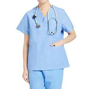 Bata de Laboratorio Médica para Mujer de Primera Calidad, Mezcla de Poliéster y Algodón Grueso, para Doctoras y Enfermeras, Uniforme Quirúrgico de Hospital - Product Image 5