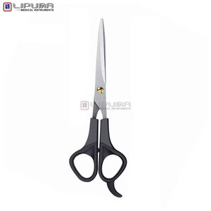 Buy 6.5 Inch Barber <b>Scissors</b> Plastic Handle Japanese Steel Sharp Edge Comfortable Handle for Salon Professional Use - Product Image 2