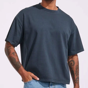 T-shirt en coton 100% léger à col en V, 180 g/m², manches courtes, ODM, vêtements d'été, streetwear, hip hop, coupe classique - Product Image 3